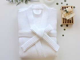 Халат вафельний відбілений XХL