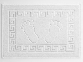 Килимок махровий 50x70 Venuce Ніжки Білий 700