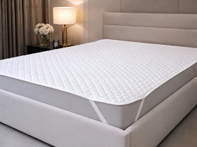 Наматрацник 160x200 Ecotton Бязь Білий 20-0256