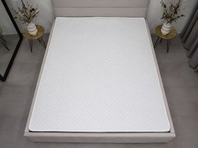 Наматрацник 160x200 Ecotton Бязь Білий 20-0256