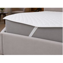 Mattress pad 120x200 Ecotton Beige White 20-0256