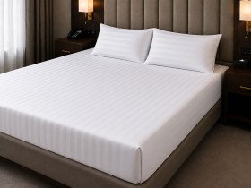Простирадло 220x240 Ecotton Страйп-сатин 2x2 см