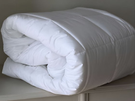 One and a half blanket 150x210 Ecotton Teak White