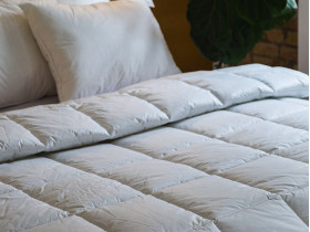 Ковдра півтораспальна 150x210 Ecotton Тік Білий