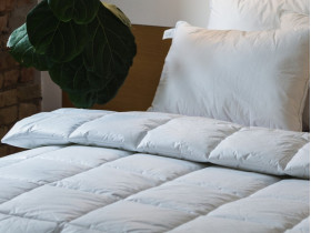 Ковдра Євро 200x220 Ecotton Тік Білий