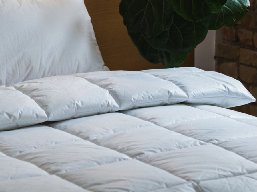 Ковдра Євро 200x220 Ecotton Тік Білий