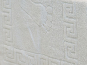 Коврик махровый 50x70 Ecotton Ножки Белый 650