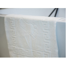 Коврик махровый 50x70 Ecotton Ножки Белый 650