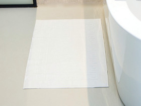 Коврик махровый 50x70 Ecotton Ножки Белый 650