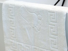 Terry mat 50x70 Ecotton Legs White 650