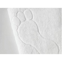 Коврик махровый 50x70 Ecotton Ножки Белый 650