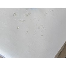 Mattress pad 90x200 Aqua-stop Polysatin with a border around the perimeter