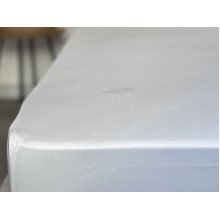 Mattress pad 90x200 Aqua-stop Polysatin with a border around the perimeter