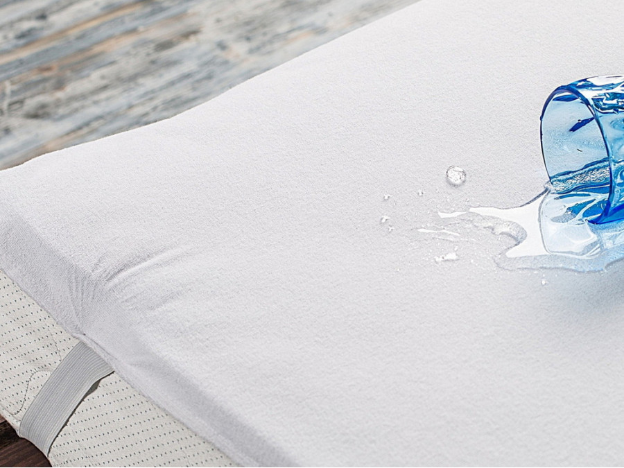 Наматрацник 160x200 Ecotton Aqua-stop Махрова тканина резинка по кутах