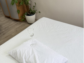 Наматрацник 200x200 Ecotton Aqua-stop Махрова тканина з бортом по периметру