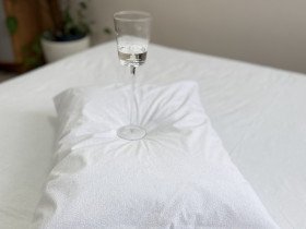 Наматрацник 160x200 Ecotton Aqua-stop Махрова тканина з бортом по периметру