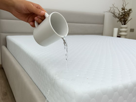 Наматрацник 180x200 Ecotton Aqua-stop Жакард з бортом по периметру
