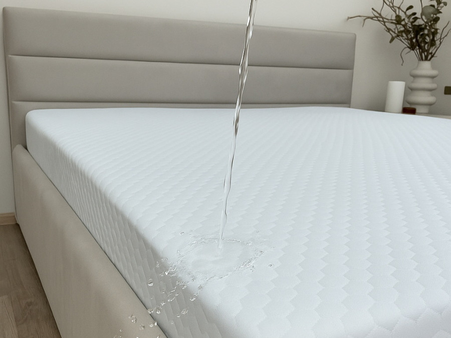 Наматрацник 160x200 Ecotton Aqua-stop Жаккард з бортом по периметру
