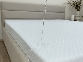 Наматрацник 160x200 Ecotton Aqua-stop Жаккард з бортом по периметру