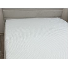 Mattress pad 180x200 Ecotton Aqua-stop Jacquard with border around the perimeter