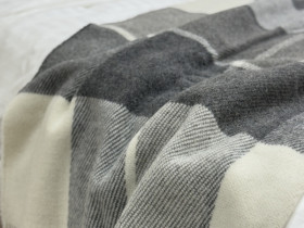 Two-seater plaid 170x210 Vladi Wool Gray Dark gray Elf 01 Liam