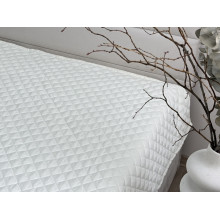 Bedspread 200x220 Ecotton Polysatin Cream White