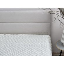 Bedspread 200x220 Ecotton Polysatin Cream White