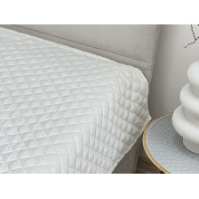 Bedspread 220x240 Ecotton Polysatin Cream White