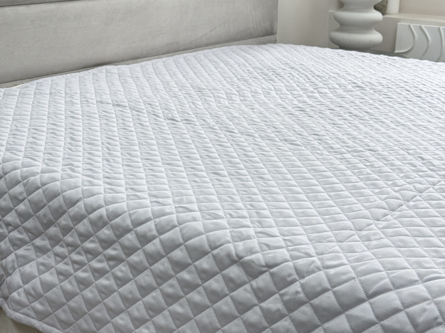 Покривало 220x240 Ecotton Полісатин Light Grey
