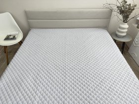 Bedspread 220x240 Ecotton Polysatin Light Grey