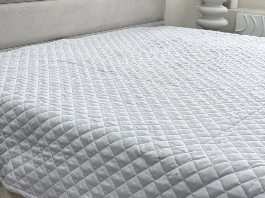 Покривало 150x220 Ecotton Полісатин Light Grey