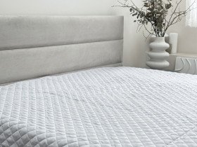 Bedspread 220x240 Ecotton Polysatin Light Grey