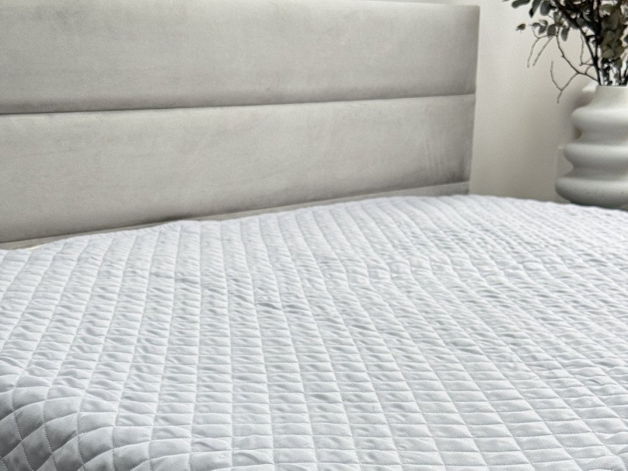 Покривало 150x220 Ecotton Полісатин Light Grey