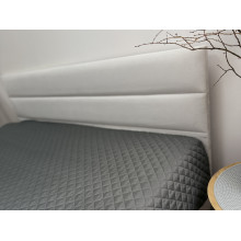 Bedspread 220x240 Ecotton Polysatin Gray