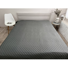 Покривало 200x220 Ecotton Полісатин Сірий