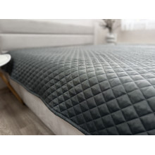 Покривало 200x220 Ecotton Полісатин Сірий