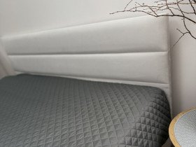 Bedspread 200x220 Ecotton Polysatin Gray