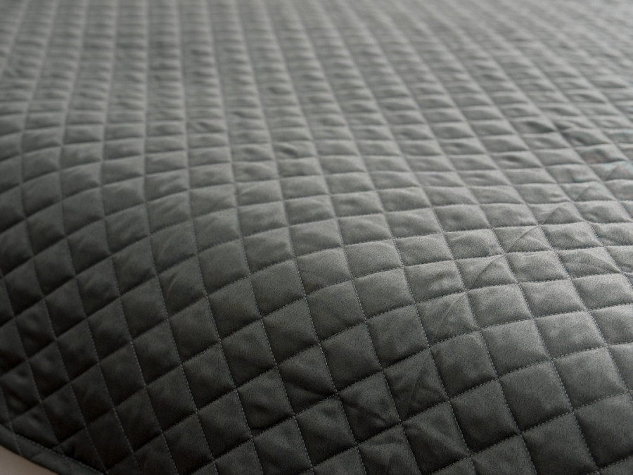 Bedspread 200x220 Ecotton Polysatin Gray