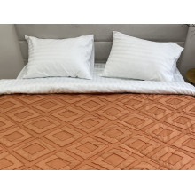 Bedspread 150x220 Ecotton Polysatin Jacquard Orange