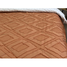 Покрывало 200x220 Ecotton Полисатин жаккард Оранжевый