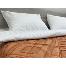 Bedspread 150x220 Ecotton Polysatin Jacquard Orange