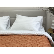 Покрывало 200x220 Ecotton Полисатин жаккард Оранжевый