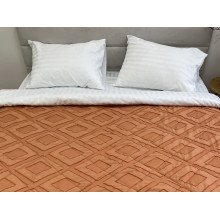 Покрывало 150x220 Ecotton Полисатин жаккард Оранжевый