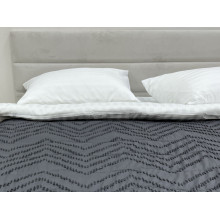 Покривало 150x220 Ecotton Полісатин жаккард Сірий