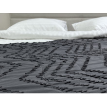 Покривало 150x220 Ecotton Полісатин жаккард Сірий