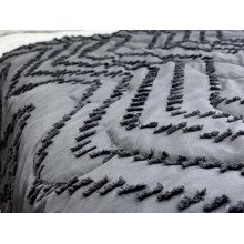 Bedspread 150x220 Ecotton Polysatin Jacquard Gray