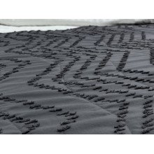 Bedspread 200x220 Ecotton Polysatin Jacquard Gray