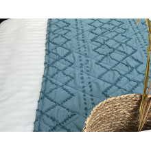 Bedspread 200x220 Ecotton Polysatin Jacquard Green