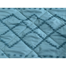 Bedspread 200x220 Ecotton Polysatin Jacquard Green