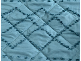 Покривало 200x220 Ecotton Полісатин жаккард Зелений